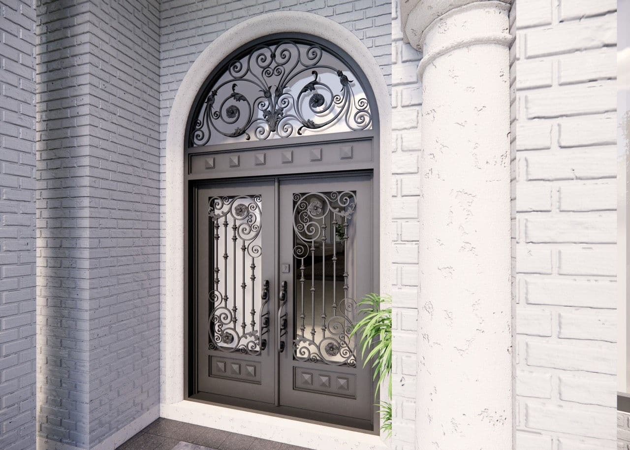 Scroll Work Door