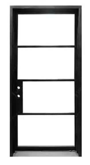 Modern Iron Door - 46 x 96